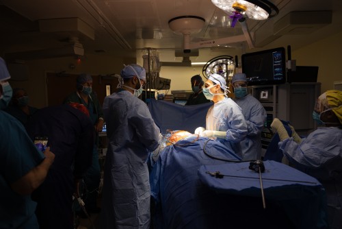 Newswise: Hackensack Meridian JFK University Medical Center Thoracic Surgeons Perform the First Robotic Resection Surgery for Malignant Thymoma with Intraoperative Installation of Heated Chemotherapy 