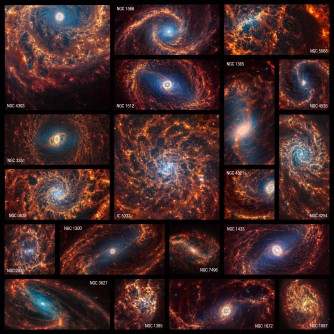 Newswise: NASA’s Webb Depicts Staggering Structure in 19 Nearby Spiral Galaxies