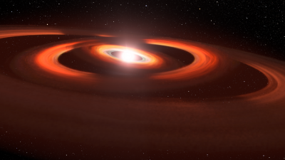 Newswise: Hubble Follows Shadow Play Around Planet-Forming Disk