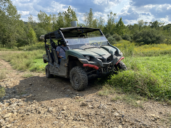 Roboticists from Carnegie Mellon University gather data for training off road ATVs.